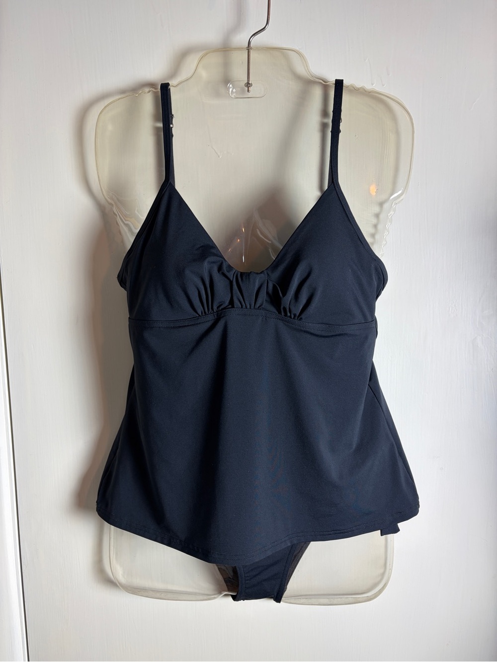 Calvin Klein Classic Underwire Tankini Swim Top & Side-Tie Bikini Bottom; Black